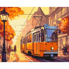 47-es villamos - Számfestő készlet kereten 40x50