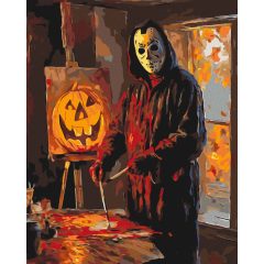 Halloween Horror - Számfestő készlet kereten 40x50