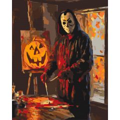 Halloween Horror - Számfestő készlet kereten 40x50