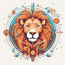 Oroszlán - Számfestő készlet kereten 40x40