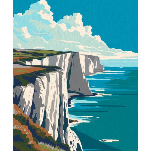 Dover sziklái - Számfestő készlet kereten 40x50