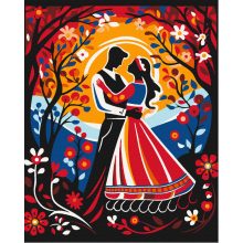 Az Óperenciás-tengeren túl - Számfestő készlet kereten 40x50