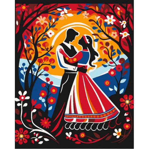 Az Óperenciás-tengeren túl - Számfestő készlet kereten 40x50