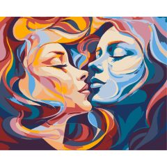 Hullámzó szerelem - Számfestő készlet kereten 40x50