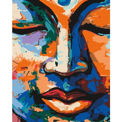 Színpompás nyugalom - 3 darabos számfestő készlet kereten