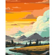 Mágikus lankák - 3 darabos számfestő készlet