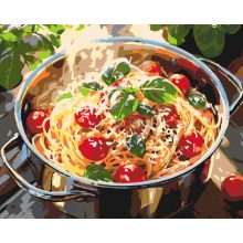 Olasz konyha - Számfestő készlet kereten 40x50