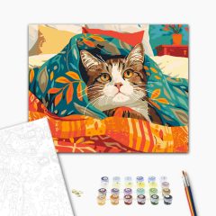 Jó reggelt! - Számfestő készlet kereten 40x50