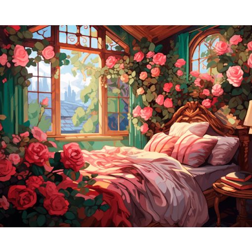 Vasárnap reggel 2 - Számfestő készlet kereten 40x50