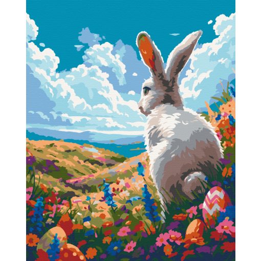 A nyúlon túl - Számfestő készlet kereten 40x50