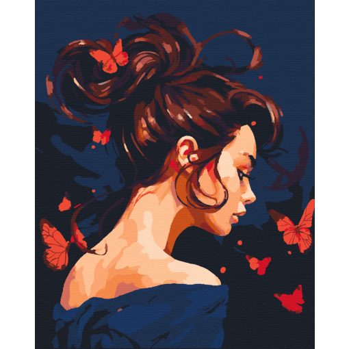 Pillangóhatás - Számfestő készlet kereten 40x50