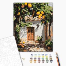 Citromkert - Számfestő készlet kereten 40x50