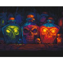 Bájitalok - Számfestő készlet kereten 40x50