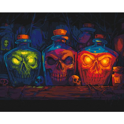 Bájitalok - Számfestő készlet kereten 40x50