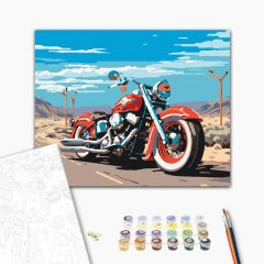 A szabadság útja - Számfestő készlet kereten 40x50