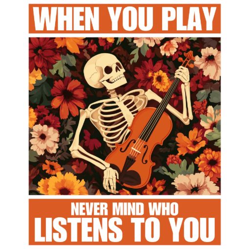 A zene az kell - Számfestő készlet kereten 40x50