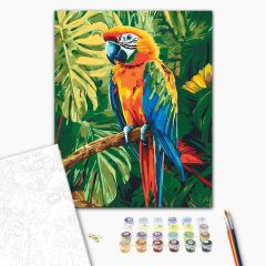 Szárnyaló színek - Számfestő készlet kereten 40x50