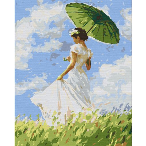 Séta a mezőn - Számfestő készlet kereten 40x50