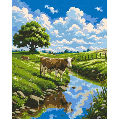 A legelő - Számfestő készlet kereten 40x50