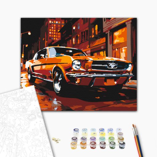 Klasszikus ragyogás - Számfestő készlet kereten 40x50