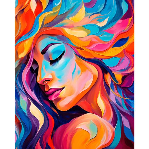 Lélekfestmény - Számfestő készlet kereten 40x50