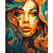 Érzéki tekintet - Számfestő készlet kereten 40x50