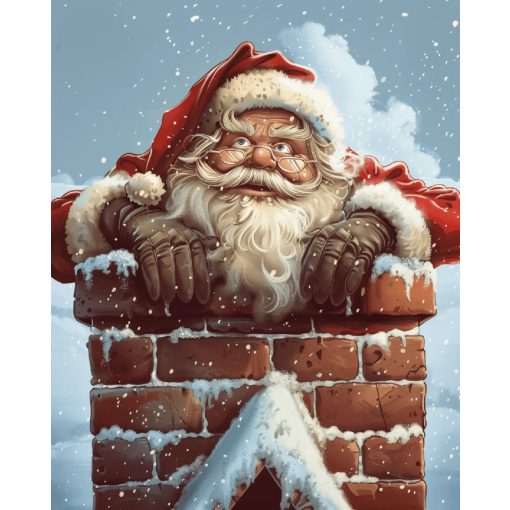 Szorult helyzet - Számfestő készlet kereten 40x50