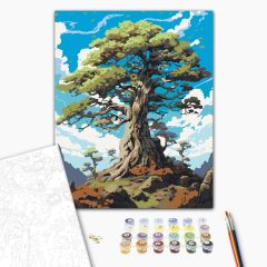 A legbölcsebb fa - Számfestő készlet kereten 40x50