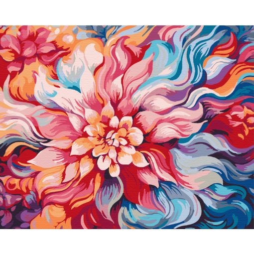 Virágzás - Számfestő készlet kereten 40x50