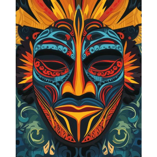 A maszk - Számfestő készlet kereten 40x50