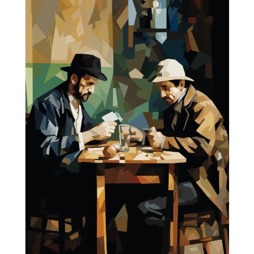 Kártyajáték - Számfestő készlet kereten 40x50