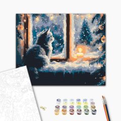 Hócica - Számfestő készlet kereten 40x50