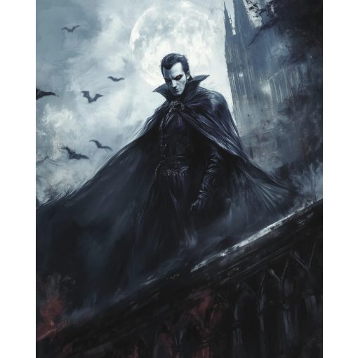 Dracula - Számfestő készlet kereten 40x50