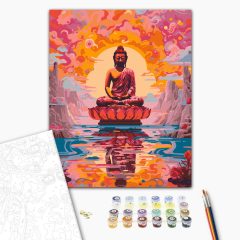 Buddha álma - Számfestő készlet kereten 40x50