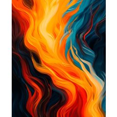 Halhatatlan láng - Számfestő készlet kereten 40x50