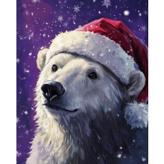 Jegesmedve álmok - Számfestő készlet kereten 40x50