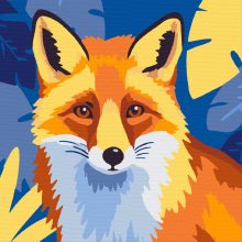 Róka - Számfestő készlet kereten 40x40