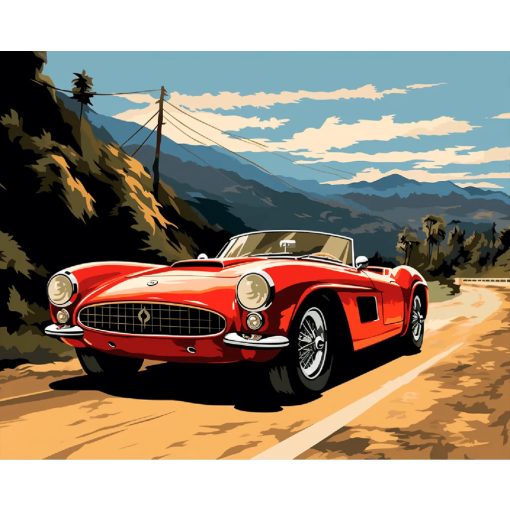 Örök klasszikus - Számfestő készlet kereten 40x50