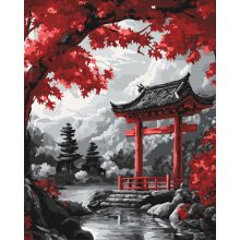 Panoráma Japánban - 3 darabos számfestő készlet