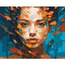 Töredezett szépség - Számfestő készlet kereten 40x50