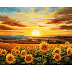 Aranymező - Számfestő készlet kereten 40x50