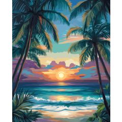 Sziget - Számfestő készlet kereten 40x50