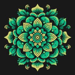 Mandala 9 - Számfestő készlet kereten 40x40