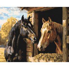 Istállótársak - Számfestő készlet kereten 40x50