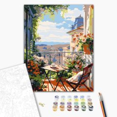 Szieszta - Számfestő készlet kereten 40x50