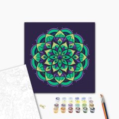 Mandala 11 - Számfestő készlet kereten 40x40