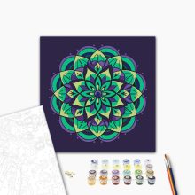 Mandala 11 - Számfestő készlet kereten 40x40