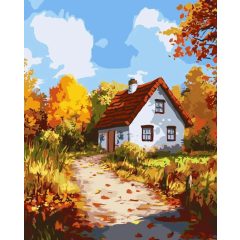 Lombok ölelésében - Számfestő készlet kereten 40x50