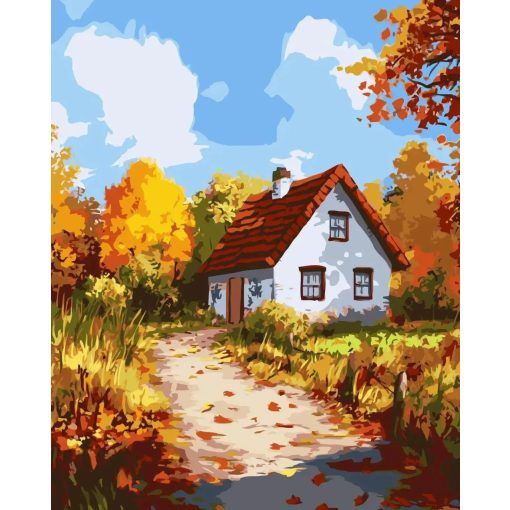 Lombok ölelésében - Számfestő készlet kereten 40x50