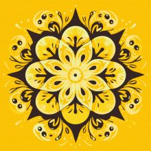 Mandala 22 - Számfestő készlet kereten 40x40